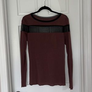 All Saints Mesh Long Sleeve